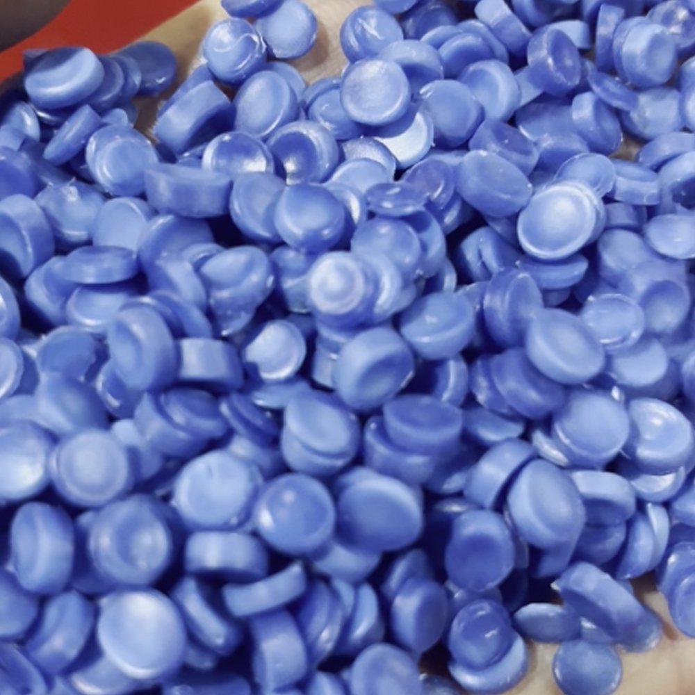 Blue EVA Solar Cell Protection Film Recycling Final Pellets